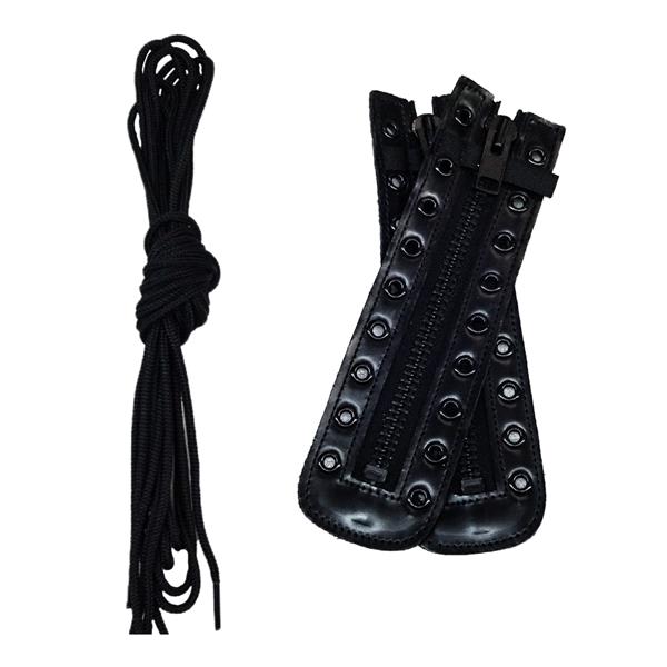 lace in boot zippers 5 hole
