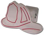 Chrome Fire Helmet Tow Hitch Cover